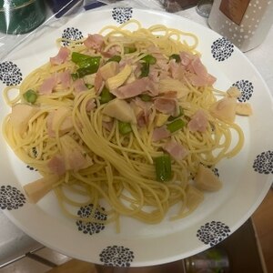 たけのことアスパラのペペロンチーノ★本格イタリアン